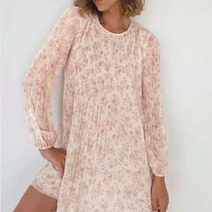 Wilfred Daydreamer Mini Dress - Bone / Heirloom Pink NWOT